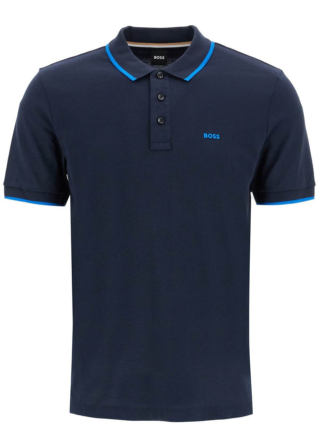 Boss "contrast trim parlay polo shirt