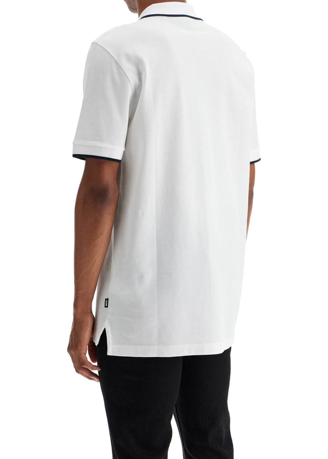 Boss parlay polo shirt with contrast trims