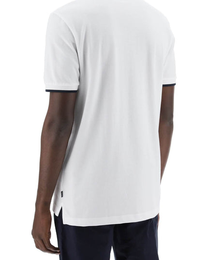 Boss polo shirt with contrasting edges White-Men Polo-Boss-Urbanheer