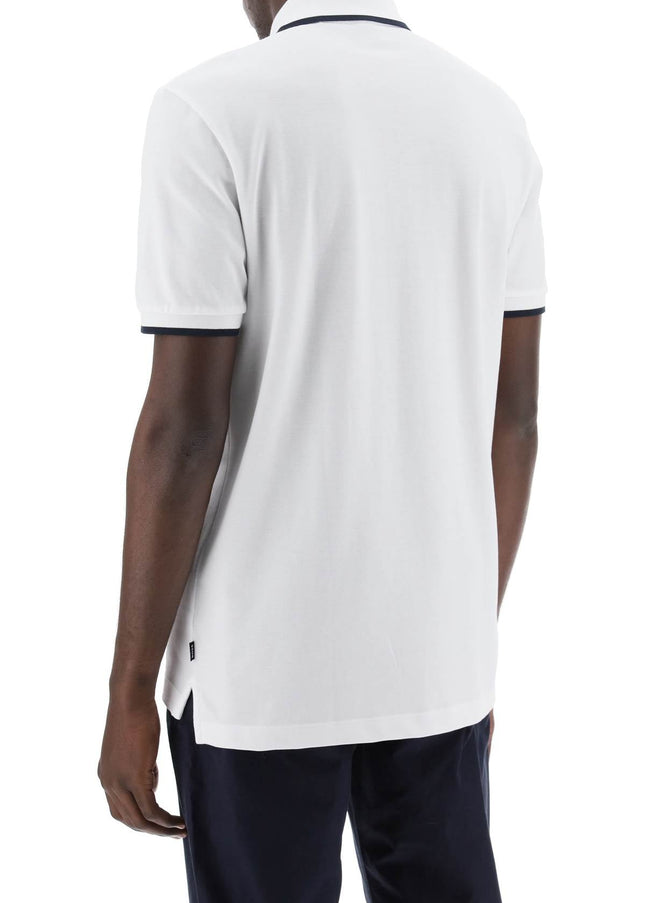 Boss polo shirt with contrasting edges White-Men Polo-Boss-Urbanheer