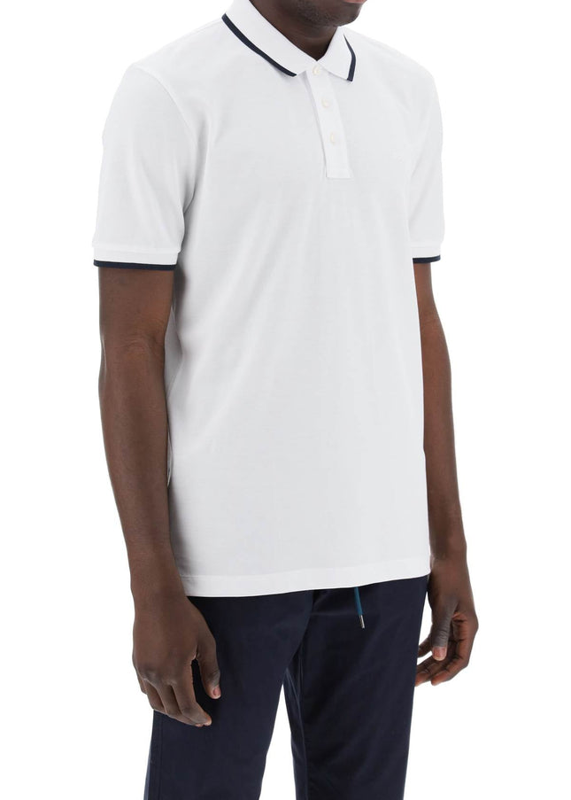 Boss polo shirt with contrasting edges White-Men Polo-Boss-Urbanheer