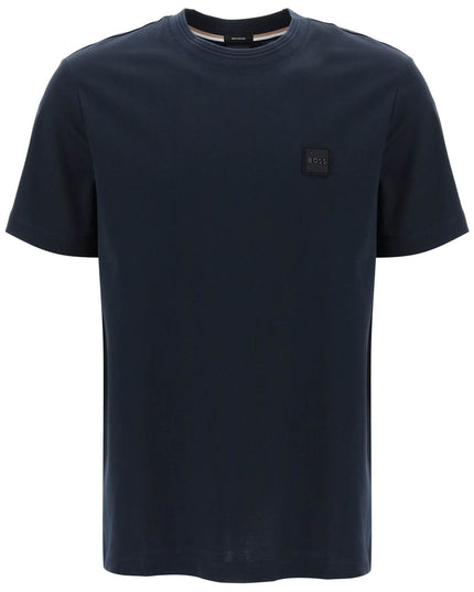 Boss regular fit t-shirt with patch design