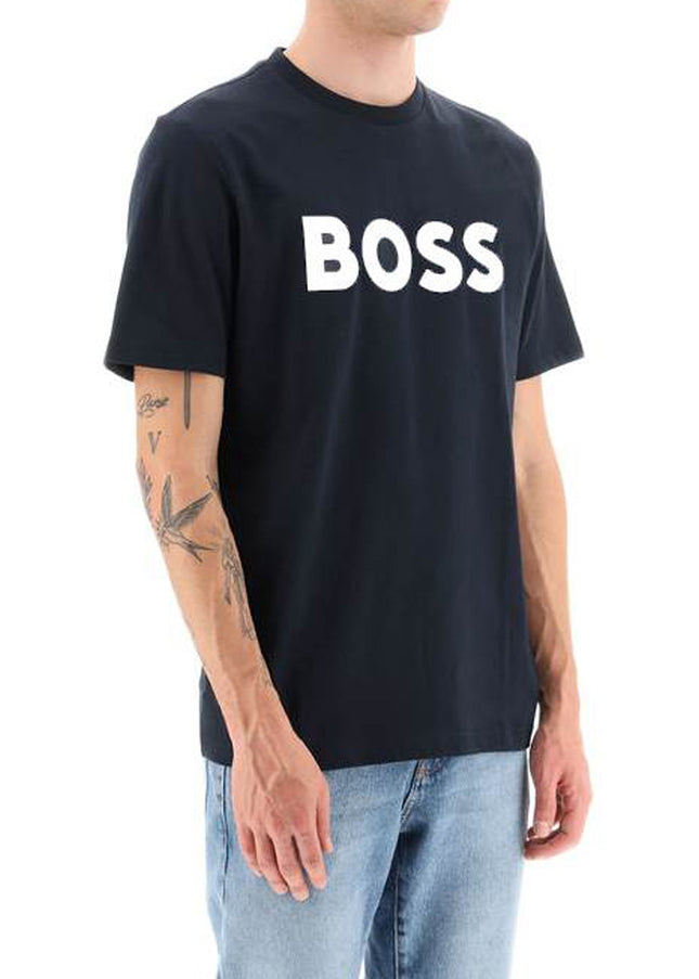 Boss tiburt 354 logo print t-shirt