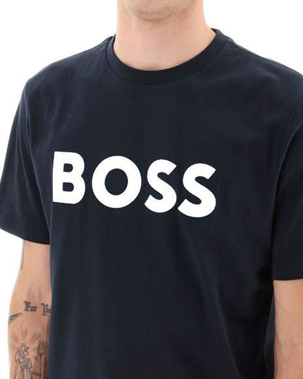 Boss tiburt 354 logo print t-shirt