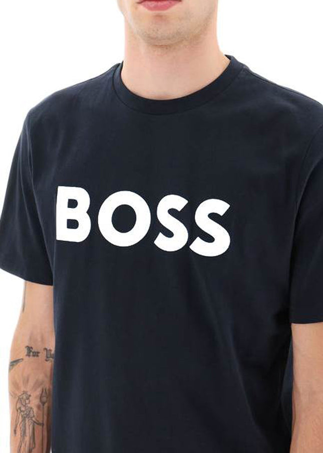 Boss tiburt 354 logo print t-shirt