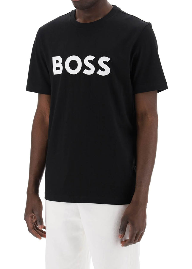 Boss tiburt 354 logo print t-shirt