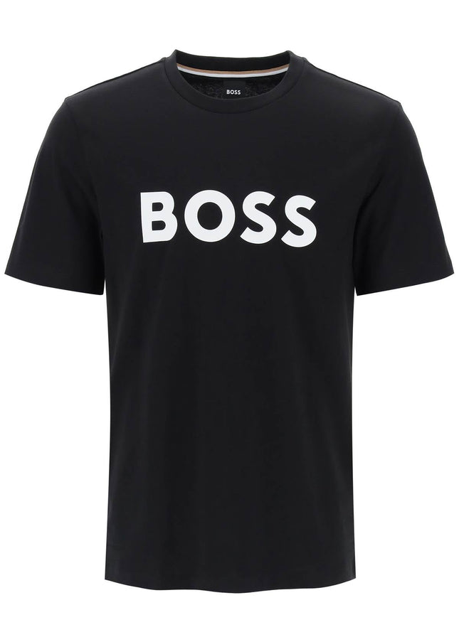 Boss tiburt 354 logo print t-shirt