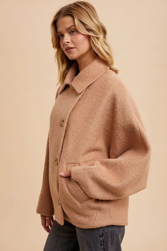 Boucle Jacket  LIGHT FAWN