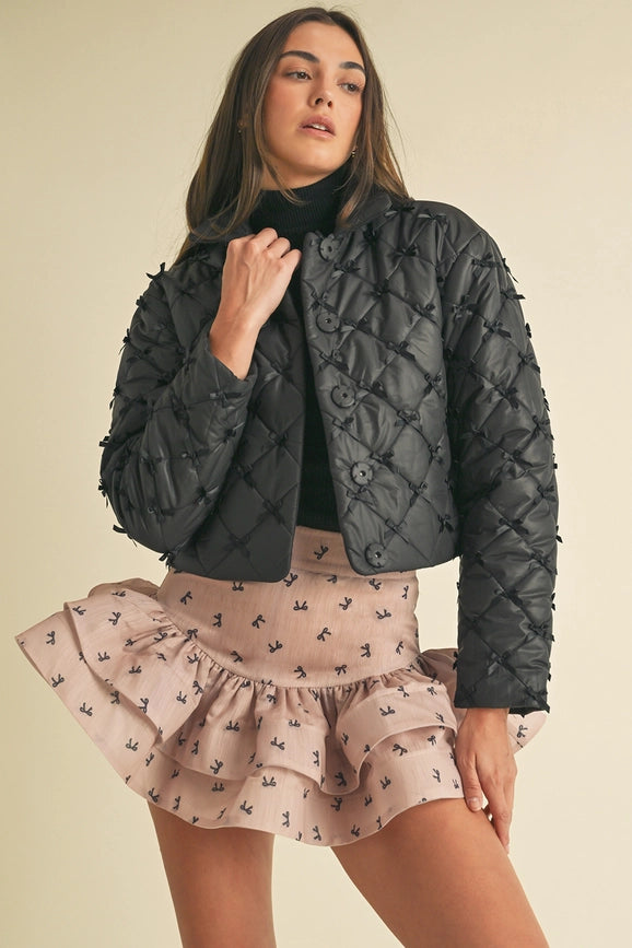 Bow Puffer Jacket