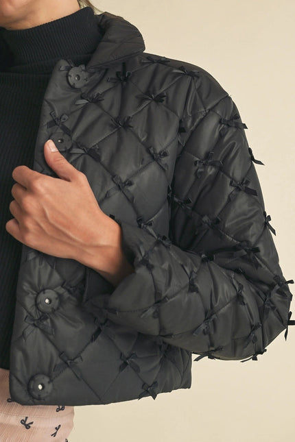 Bow Puffer Jacket