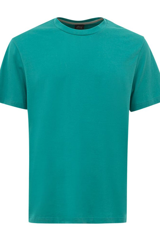 Brioni Green Cotton T-Shirt