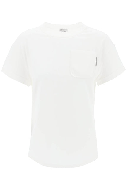 Brunello Cucinelli Boxy Crewneck T-Shirt-women > clothing > topwear-Brunello Cucinelli-Urbanheer