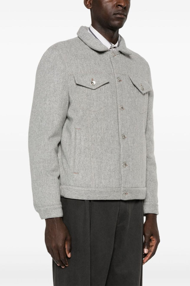 Brunello Cucinelli Coats Light Grey