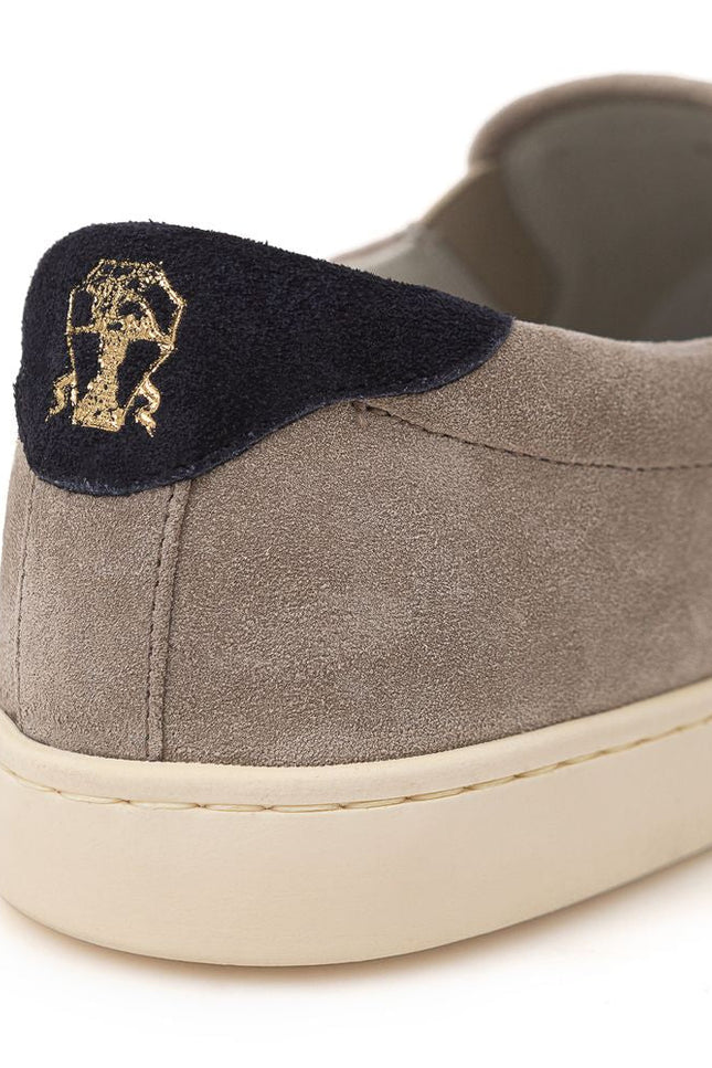 Brunello Cucinelli Gray Leather Sneaker