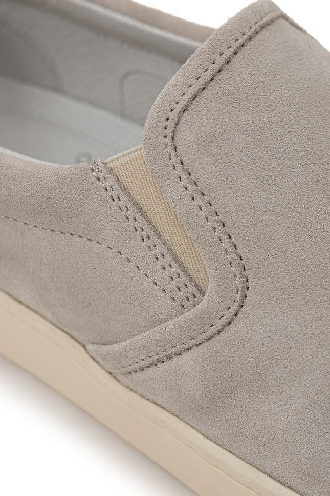 Brunello Cucinelli Gray Leather Sneaker