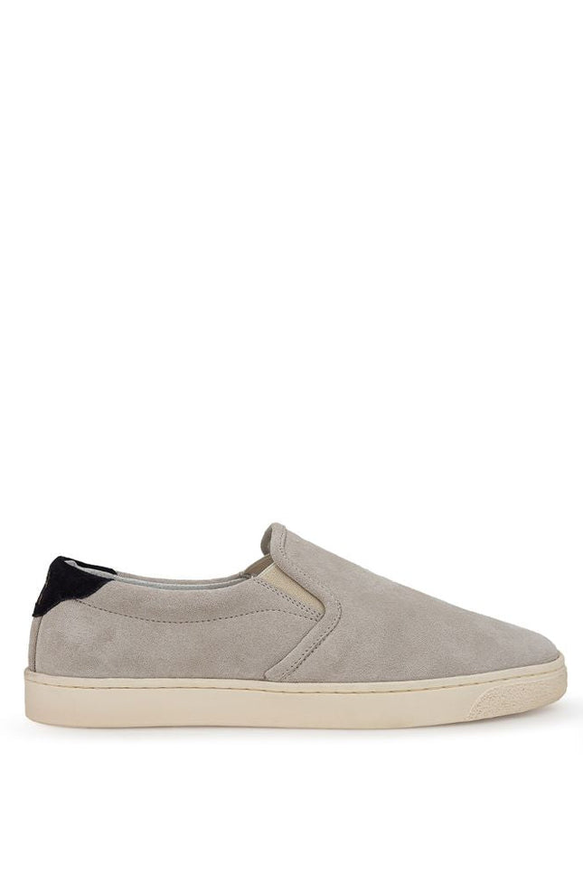 Brunello Cucinelli Gray Leather Sneaker