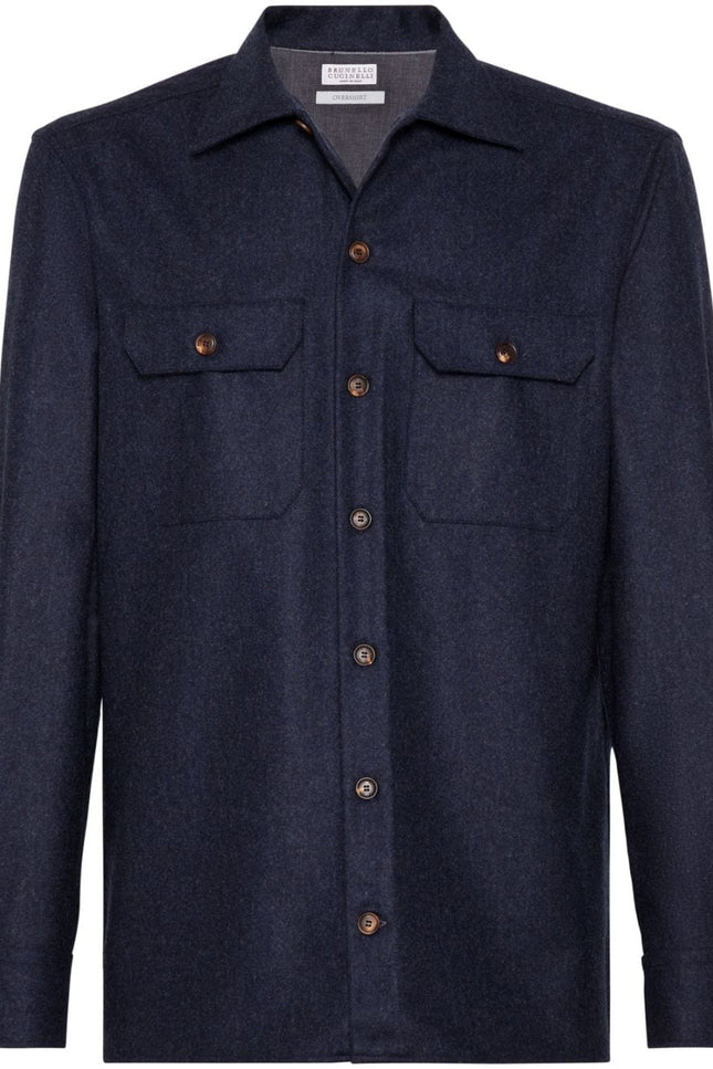 Brunello Cucinelli Shirts Blue