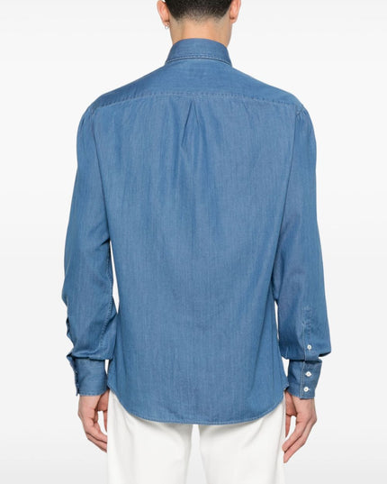 Brunello Cucinelli Shirts Blue