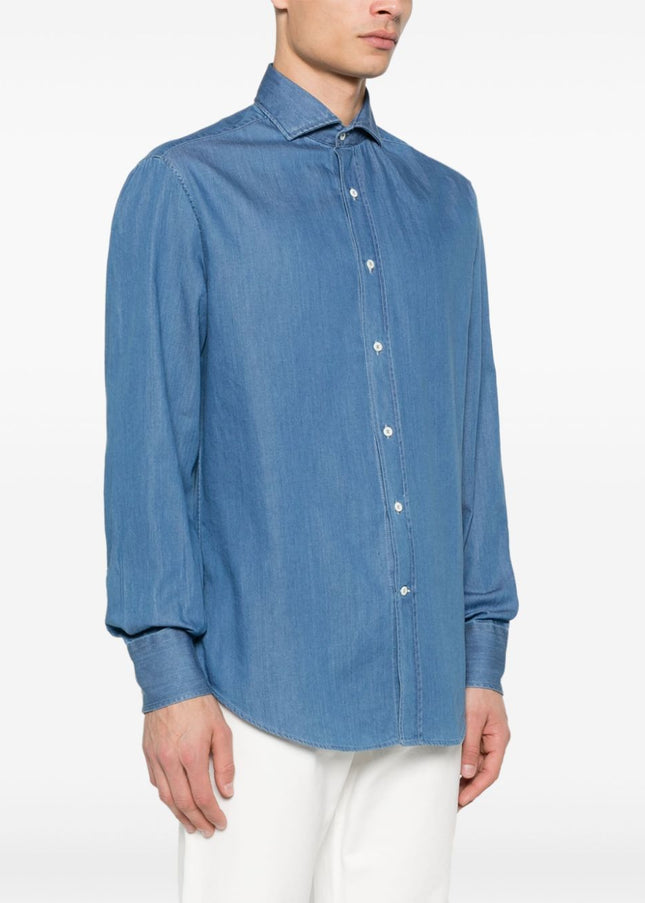 Brunello Cucinelli Shirts Blue