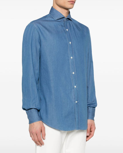 Brunello Cucinelli Shirts Blue