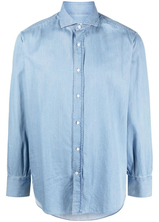 Brunello Cucinelli Shirts Clear Blue