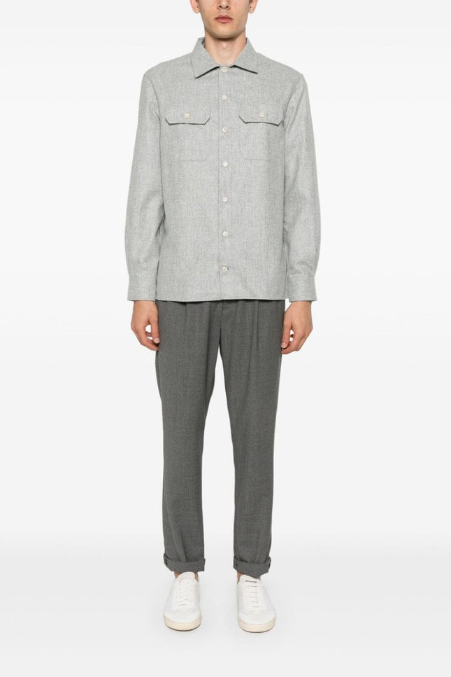 Brunello Cucinelli Shirts Light Grey