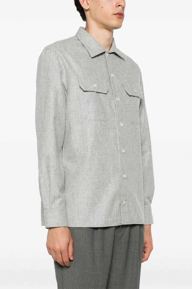 Brunello Cucinelli Shirts Light Grey