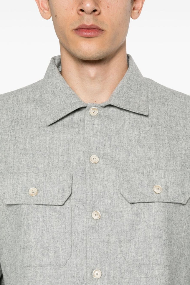 Brunello Cucinelli Shirts Light Grey