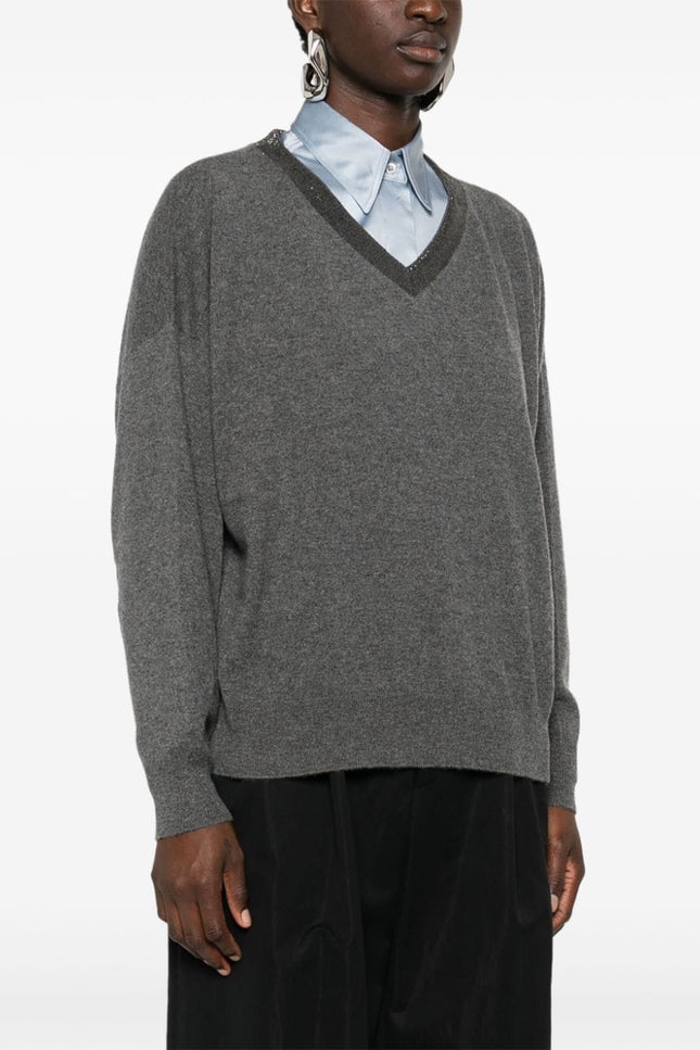 Brunello Cucinelli Sweaters Grey