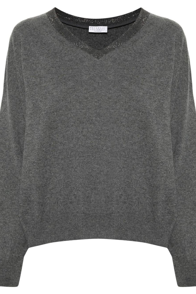 Brunello Cucinelli Sweaters Grey