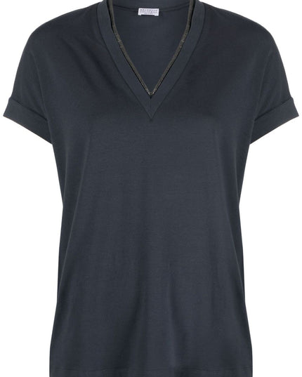 Brunello Cucinelli T-shirts and Polos Blue