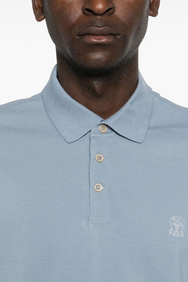 Brunello Cucinelli T-shirts and Polos Blue