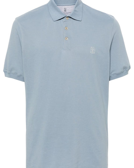 Brunello Cucinelli T-shirts and Polos Blue