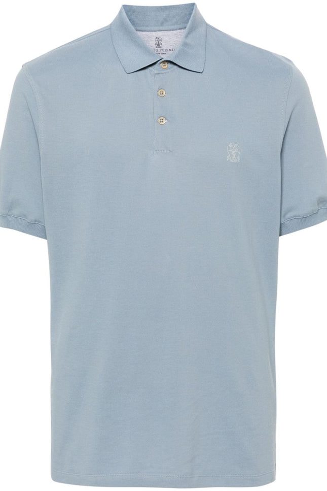 Brunello Cucinelli T-shirts and Polos Blue