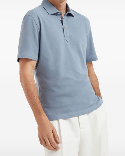 Brunello Cucinelli T-shirts and Polos Clear Blue