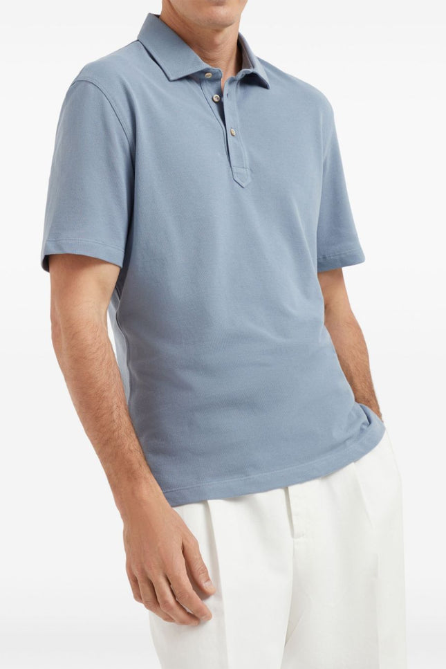 Brunello Cucinelli T-shirts and Polos Clear Blue