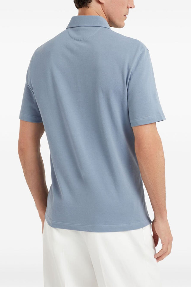 Brunello Cucinelli T-shirts and Polos Clear Blue