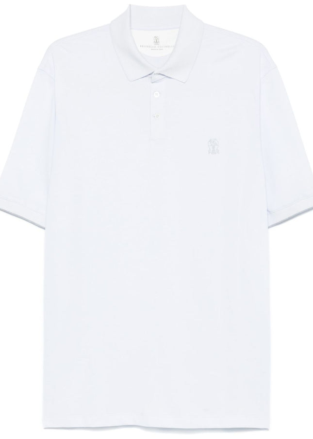 Brunello Cucinelli T-shirts and Polos Clear Blue