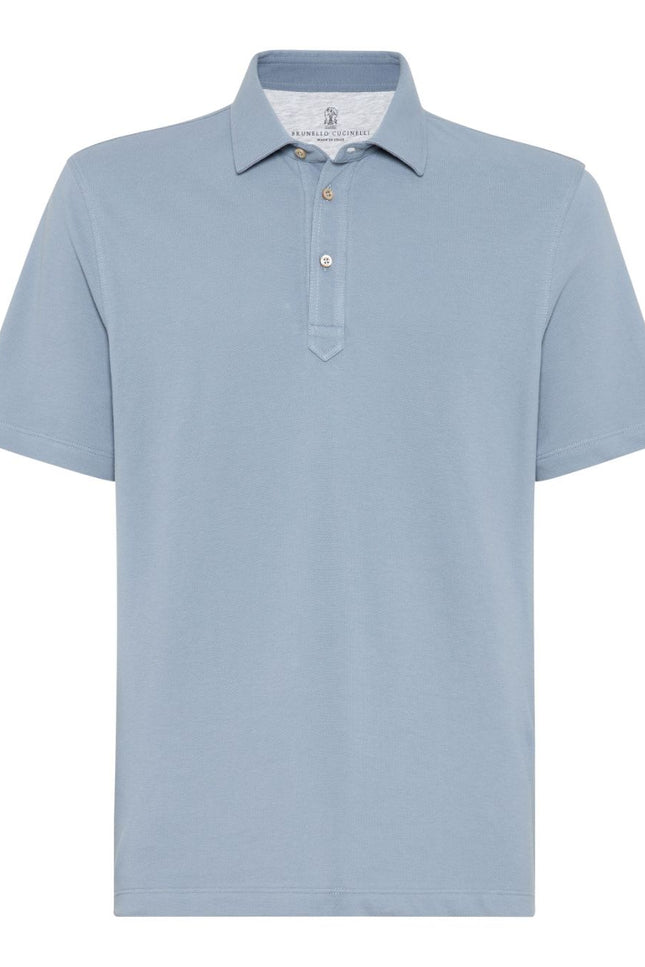 Brunello Cucinelli T-shirts and Polos Clear Blue