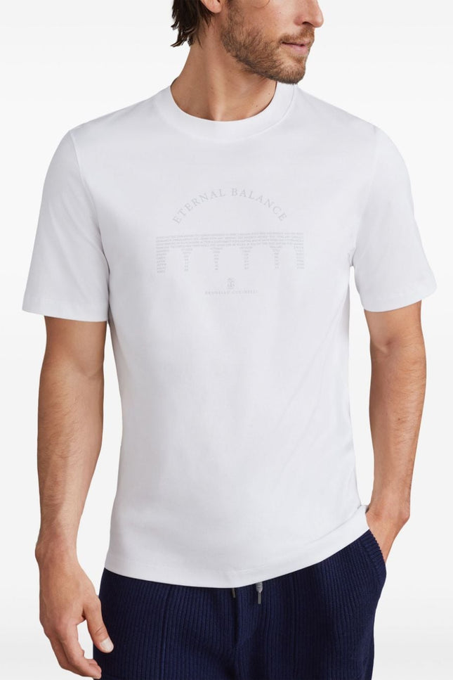 Brunello Cucinelli T-shirts and Polos White