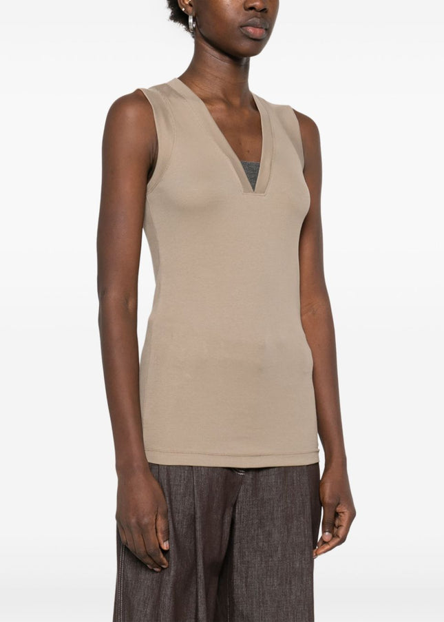 Brunello Cucinelli Top Beige