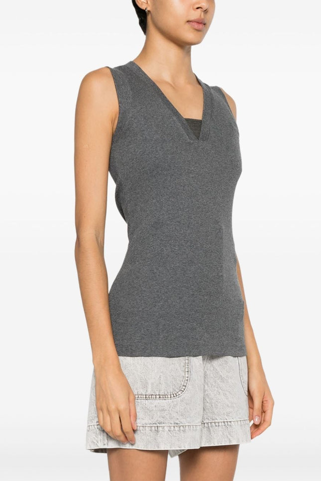 Brunello Cucinelli Top Grey