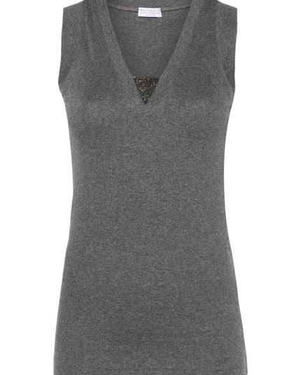 Brunello Cucinelli Top Grey