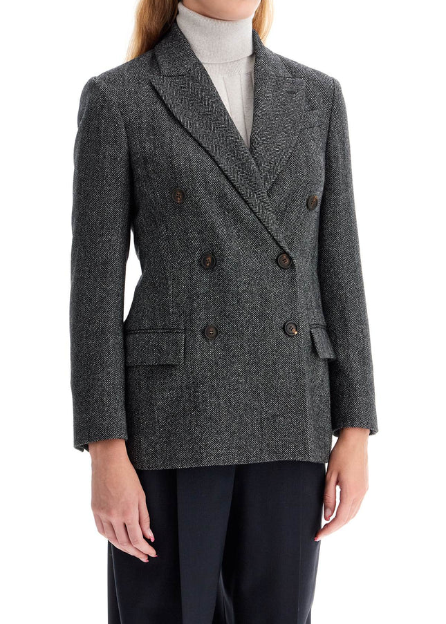 Brunello Cucinelli 'chevron wool carded techno jacket'