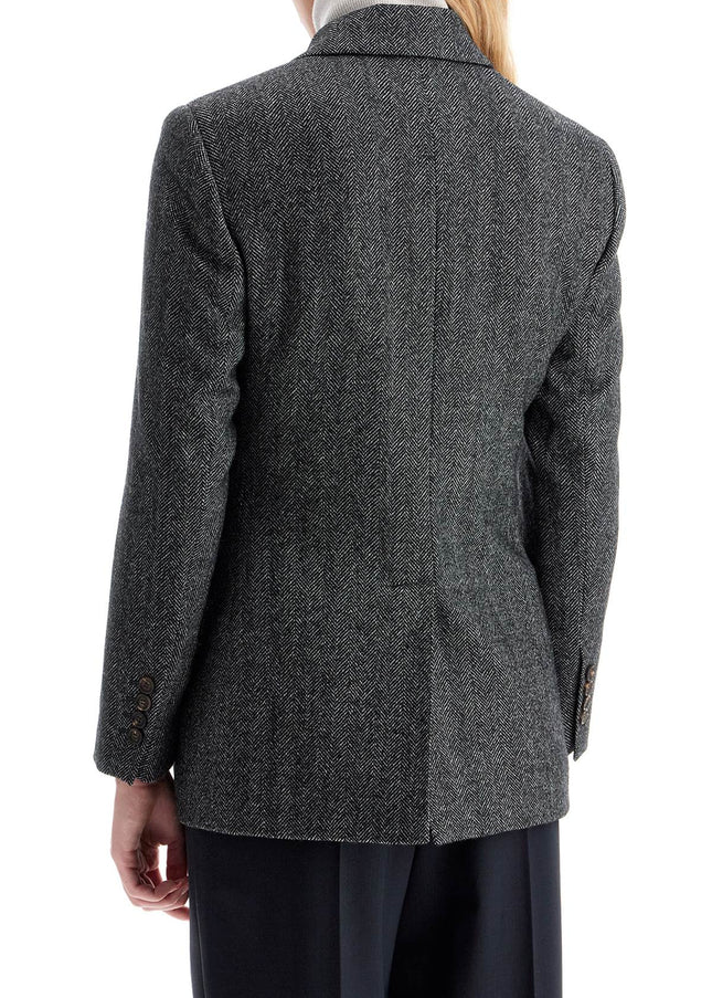 Brunello Cucinelli 'chevron wool carded techno jacket'