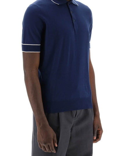 Brunello Cucinelli cotton knit polo shirt