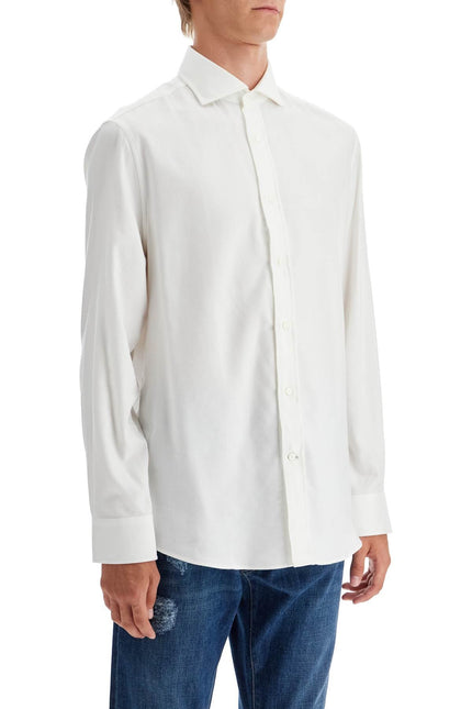 Brunello Cucinelli easy fit cotton and lyocell shirt