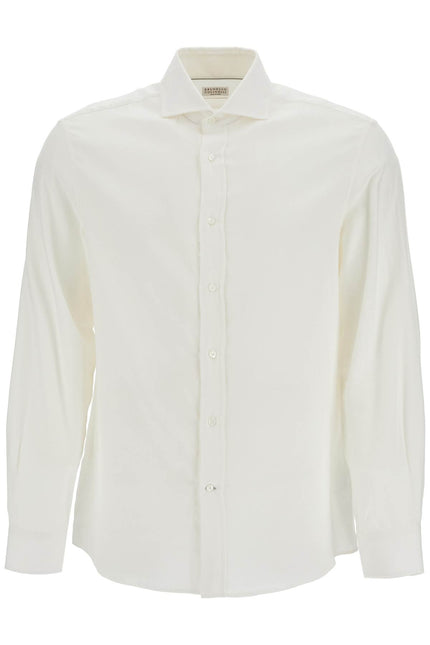 Brunello Cucinelli easy fit cotton and lyocell shirt