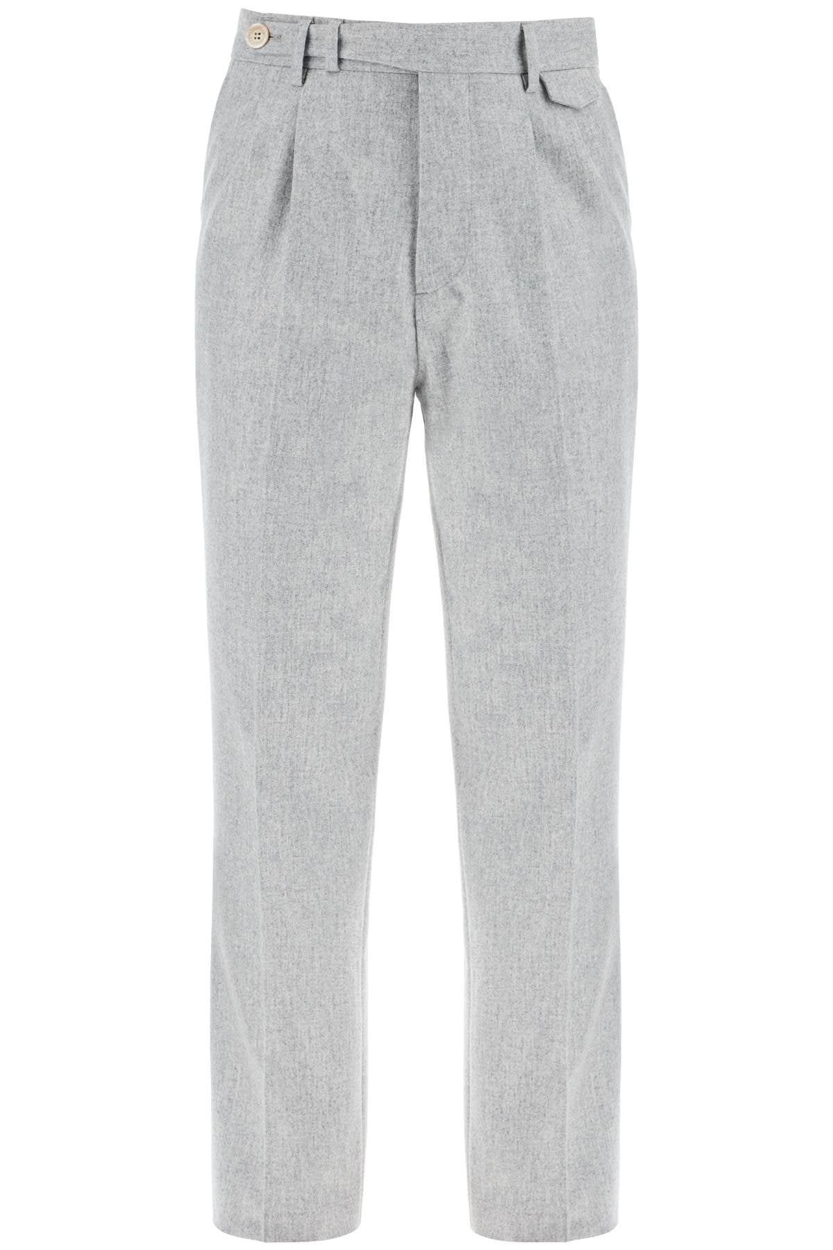 Brunello Cucinelli "flannel leisure fit pants for - Grey