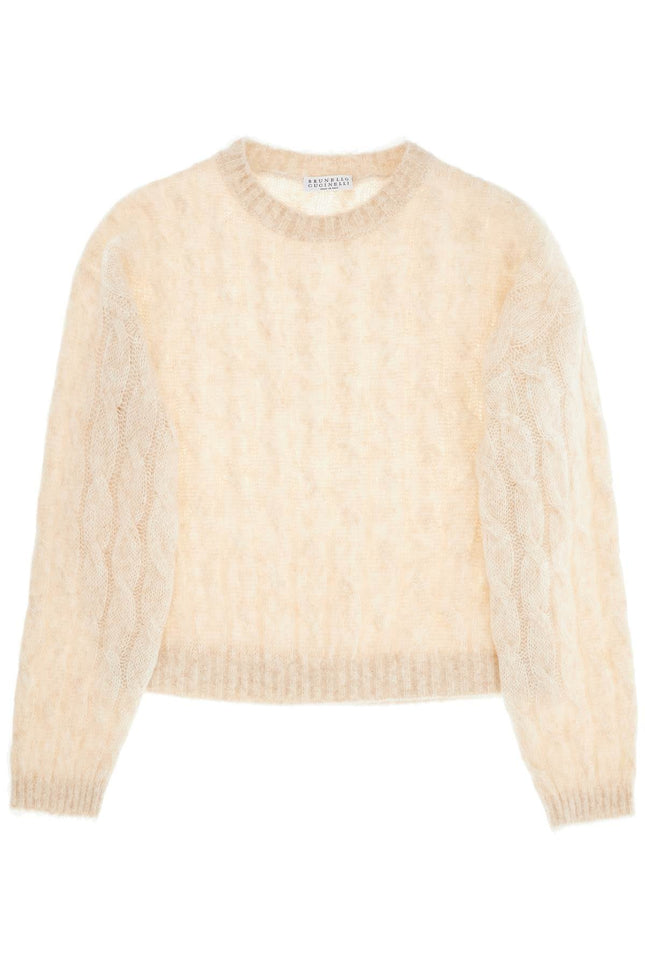 Brunello Cucinelli knitted wool and mohair cable-k